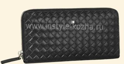 Клатч Mont Blanc из плетеной кожи