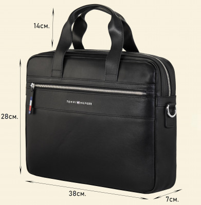 Портфель Tommy H. из натуральной кожи 3725