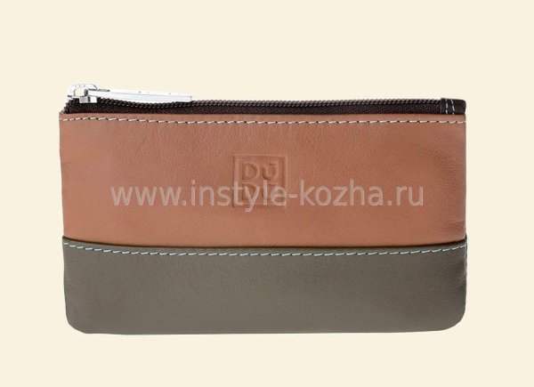Ключница кожаная DuDu серии Kimolos | коричневый пэчворк
