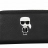 Клатч кожаный на молниях Karl Lagerfeld 3162