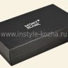 Мужская черная барсетка MontBlanc на молнии