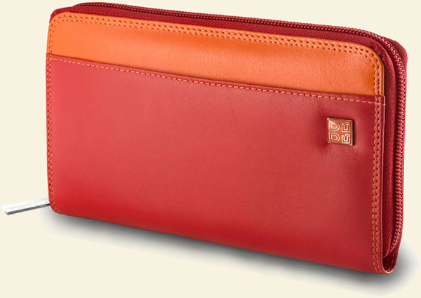 Кошелек кожаный DuDu серии Mauritius арт.D-2888 (red)