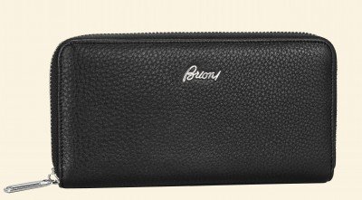 Клатч Brioni на молнии из натуральной кожи 3284